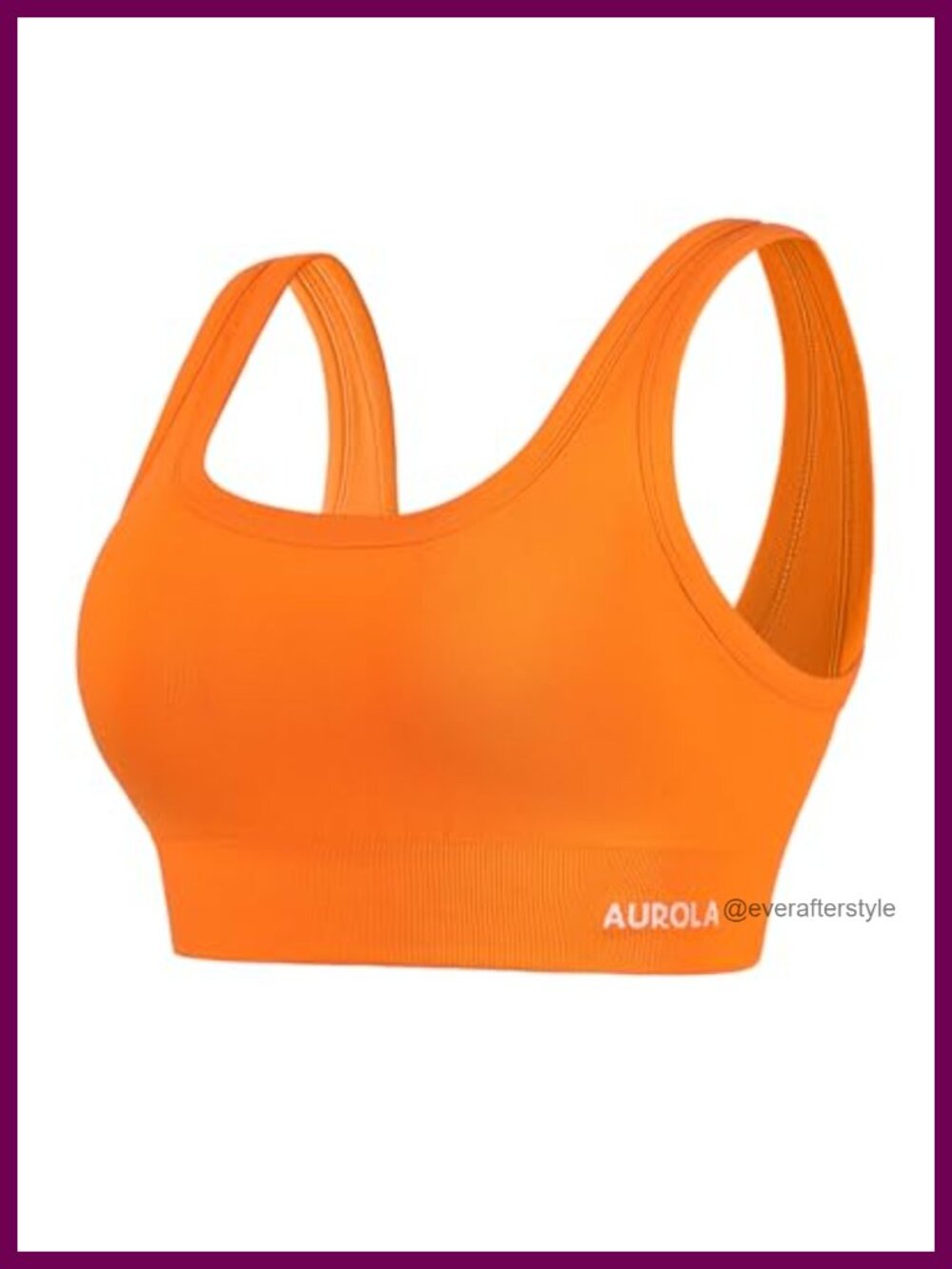 Padded Low Impact Sports Bra Square Back Wire Free Yoga Crop
